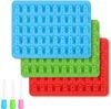 3 Stück Süßigkeiten Form Silikon Gummibärchen Formen Produktbild-Vorschau 1