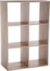 Dekoregal Bücherregal 6 Einlegeböden braun Höhe 100 cm Produktbild-Vorschau 1