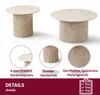 HOOZ® Couchtisch Keramik rund 2er Set – zusammenschiebbar – Produktbild-Vorschau 4