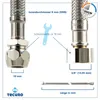 tecuro Sanitär Verbindungsschlauch 3/8 QV x 3/8 ÜWM x 200 Produktbild-Vorschau 3
