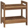 vidaXL Scaffale da bagno in teak naturale 45 x 30 x 45 cm Anteprima dell’immagine prodotto 1