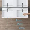 doporro Lavabo doppio Sospeso Lavabo da Appoggio Anteprima dell’immagine prodotto 2