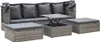 vidaXL Île solaire de jardin avec toit Poly rotin tons gris Voir les images du produit 4