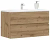 vidaXL Umyvadlová skříňka Artisan dub 90x38,5x45 Materiál Náhled obrázku produktu 3