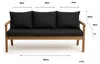 Gartenkissen Set schwarz – 180x50 + 3x60x50 cm Gartenkissen Produktbild-Vorschau 3