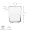 Bormioli Rocco Aere, set di 6 bicchieri da 280 ml Anteprima dell’immagine prodotto 3