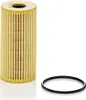 A product shot of an oil filter and a separate rubber O-ring on a white background. Produktbild-Vorschau