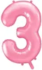Pallone numerico grande rosa pastello 86 cm Anteprima dell’immagine prodotto 8
