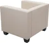 Sessel Loungesessel Lille  Kunstleder, creme Produktbild-Vorschau 5