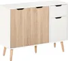 HOMCOM Buffet design scandinave 2 placards tiroir Voir les images du produit 1
