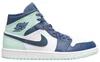 Air Jordan 1 Mid Blue Mint - EU: 44.5 Produktbild-Vorschau 2