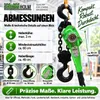 Ratschenzug 6 t Tragkraft - 3 m Hubhöhe Hebezug Kettenzug Produktbild-Vorschau 3