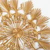 A close-up view of straw stars arranged in a circular pattern against a white background. Produktbild-Vorschau