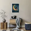 Poster - Poster ohne Rahmen - Kinder Mädchen Mond - 40x50 Produktbild-Vorschau 6