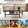A collage showing a couch table in a living room setting, and three smaller images depicting people playing games, eating, and working. Anteprima dell’immagine prodotto