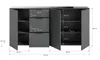 xonox.home Kommode Ray anthrazit Nachbildung 179x86x40 cm Produktbild-Vorschau 4