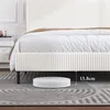 Letto imbottito STILVORA 180x200 con testiera in tessuto, Anteprima dell’immagine prodotto 9