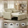 HOMCOM Schlafsofa 141x 180cm 2-Sitzer Sofa mit Produktbild-Vorschau 5