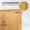 Wiltec Gartenhaus mit 2-flügelige Tür 1350x500x1540mm aus Produktbild-Vorschau 7