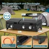 Skandika Plancha Grill Eldur 3-Brenner Plus | Grillplatte Produktbild-Vorschau 6