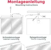 B.K.Licht applique murale salle de bain noire 60cm 8W 780lm Voir les images du produit 6