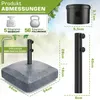 tillvex® Sonnenschirmständer PAVERA mit Rollen & Bremsen Produktbild-Vorschau 2