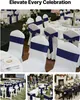 SucceBuy satynowe szarfy na krzesła z kokardami (275x17 cm) Podgląd zdjęcia produktu 2