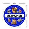 Aufkleber Mülltonne Mülltrennung 9 cm 5 Stück Glas, , Produktbild-Vorschau 2