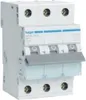 A close-up studio shot of a white electrical circuit breaker with gray levers and blue accents. Anteprima dell’immagine prodotto