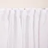 Schlaufenvorhang grobe Leinenoptik uni weiß 140x260cm Produktbild-Vorschau 1