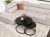 A sectional sofa with a coffee table set in a living room. Podgląd zdjęcia produktu