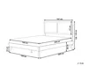 BELIANI Bett Braune Esche Holzoptik MDF-Platte mit Produktbild-Vorschau 3