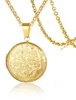 Rundes Medaillon mit Foto: Kette aus Edelstahl gold Produktbild-Vorschau 1