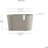 Ecopots Tokyo 30 Blumentopf - L 30 cm x B 17 cm x H 17 cm - Produktbild-Vorschau 2