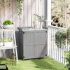 Gartenschrank Holz, Geräteschuppen wetterfest 74x43x88cm, Produktbild-Vorschau 2