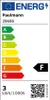 An energy efficiency label for a light bulb. Produktbild-Vorschau