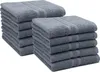 10er Set Handtücher, 50x100 cm, 100% Baumwolle, grau Produktbild-Vorschau 1