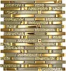 Glasmosaik mit Metall Crystal XCM GV918 29,8x33,8 cm gold Produktbild-Vorschau 1