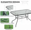 Outsunny Tuintafel, Balkontafel, Bijzetter met parasolgat, Productafbeelding-voorbeeld 5