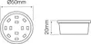 LED Modul flach 5W Einbaustrahler 50mm Spot 400lm Keramik Produktbild-Vorschau 2