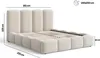 BESILIO Polsterbett 140x200 Fluffy – Wolkenbett Bouclé, Produktbild-Vorschau 4