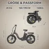 20 Zoll Fat Tire E Bike, Klapprad Elektrofahrrad Produktbild-Vorschau 7