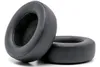 Two black ear pads for headphones are shown on a white background. Produktbild-Vorschau