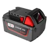 A black and red 18V 6.0Ah lithium-ion battery pack for power tools, shown from a slightly elevated side angle against a white background. Produktbild-Vorschau