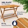 CASARIA® Gartenmöbel Set Wetterfest Klappbar Akazie 5-tlg. Produktbild-Vorschau 4