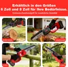 TEENO Akku Mini Kettensäge 6&8 Zoll 2-in-1, 6 Ketten Produktbild-Vorschau 2