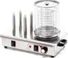 Wiltec Hot Dog Gerät 650 W aus Edelstahl mit 4 Heiz-Dornen, Produktbild-Vorschau 2