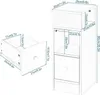 EUGAD Nachttisch schmal, mit Ablagen Schublade, Produktbild-Vorschau 7