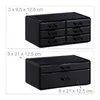 relaxdays Make-Up-Organizer schwarz Náhled obrázku produktu 6