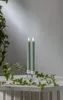 LED candela di cera a strisce set di 2 batterie timer verde Anteprima dell’immagine prodotto 26